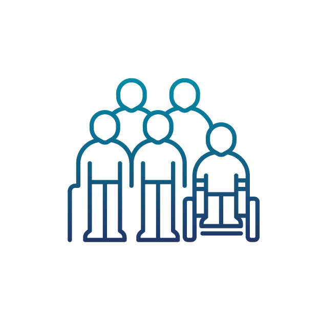 Group of patients together icon