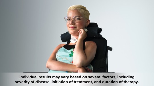 Adult with SMA who is being treated with SPINRAZA