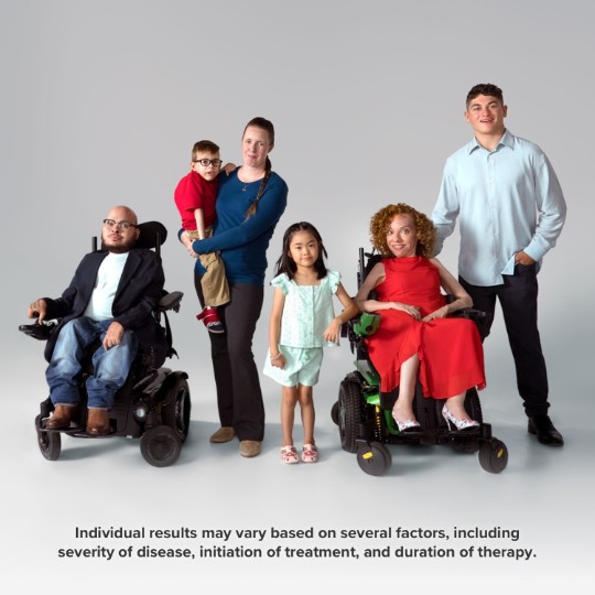 Adult and pediatric patients with SMA who are being treated with SPINRAZA and a caregiver