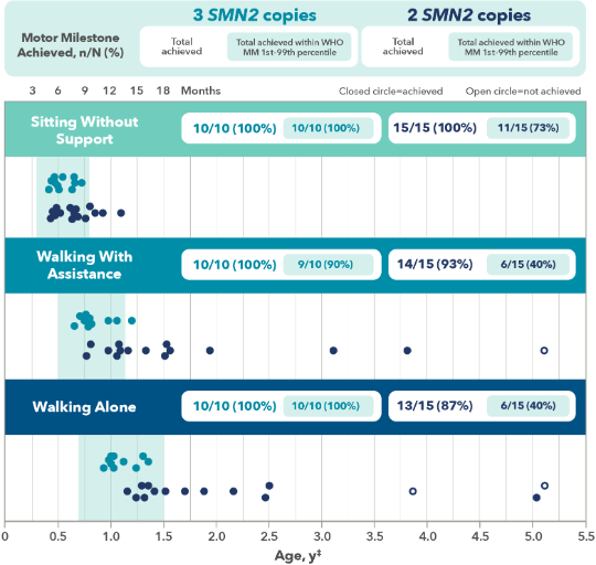 WHO motor milestones graphic