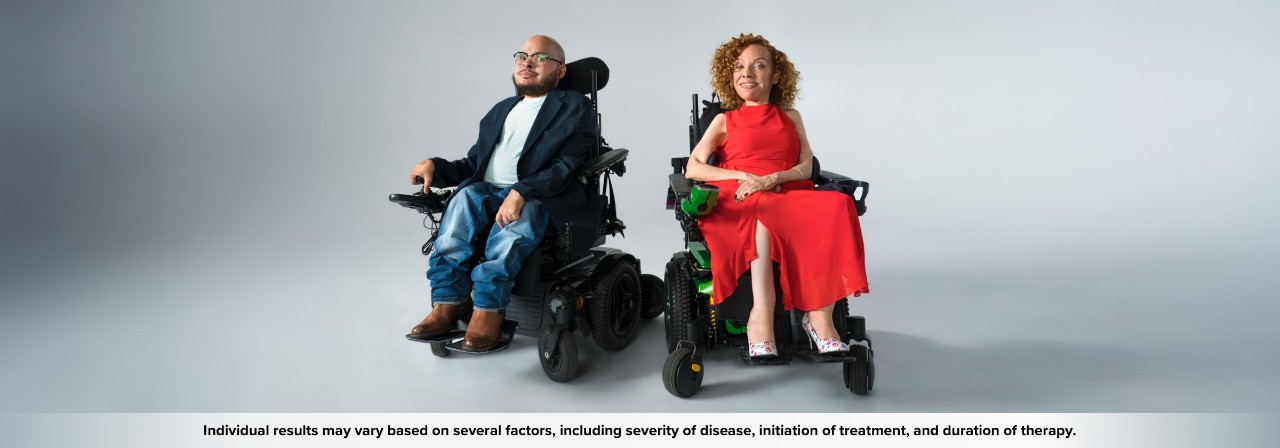 Adults with SMA who are being treated with SPINRAZA 