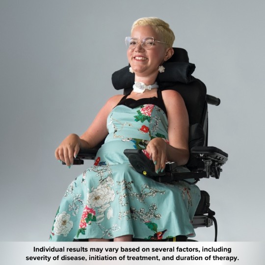 Adult with SMA who is being treated with SPINRAZA