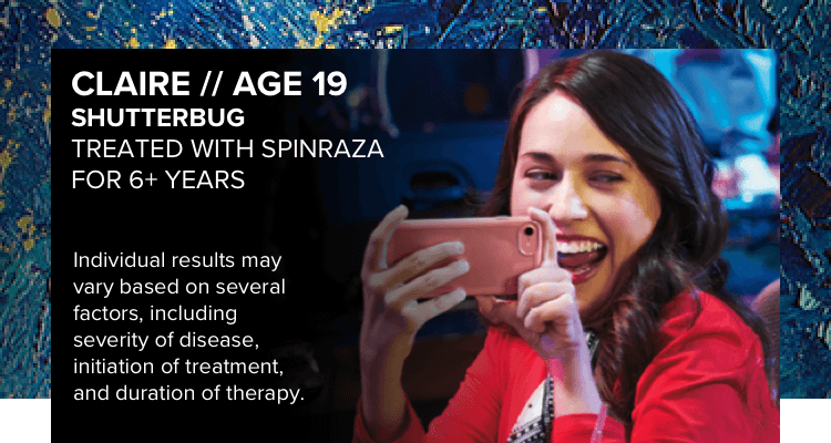 An adult with later-onset SMA who is being treated with SPINRAZA