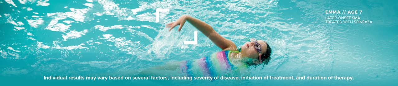 a child with later-onset SMA who is being treated with SPINRAZA